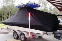 Photo of Pathfinder 2400 20xx T-Top Boat-Cover, viewed from Port Rear Copy 
